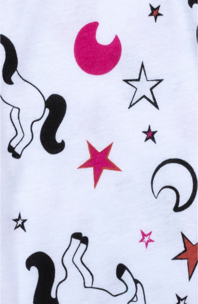 Leveret Girls Matching Doll Printed Cotton Pajamas, Fantasy & Character Prints, Alternate, color, Unicorn Black