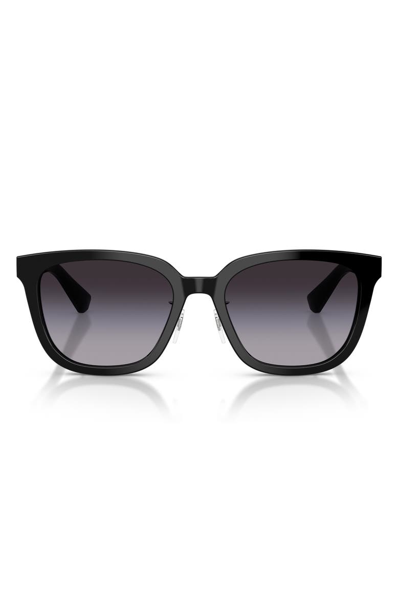 Burberry 57mm Gradient Square Sunglasses, Main, color, Black / Grey Gradient