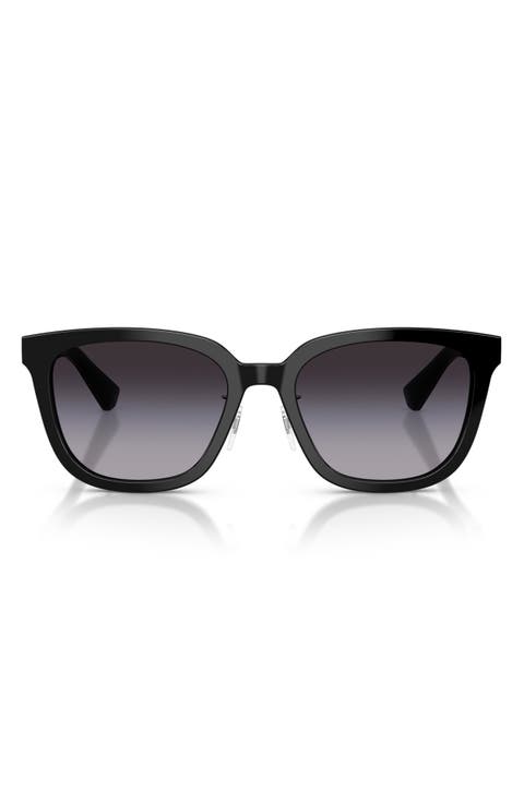 57mm Gradient Square Sunglasses