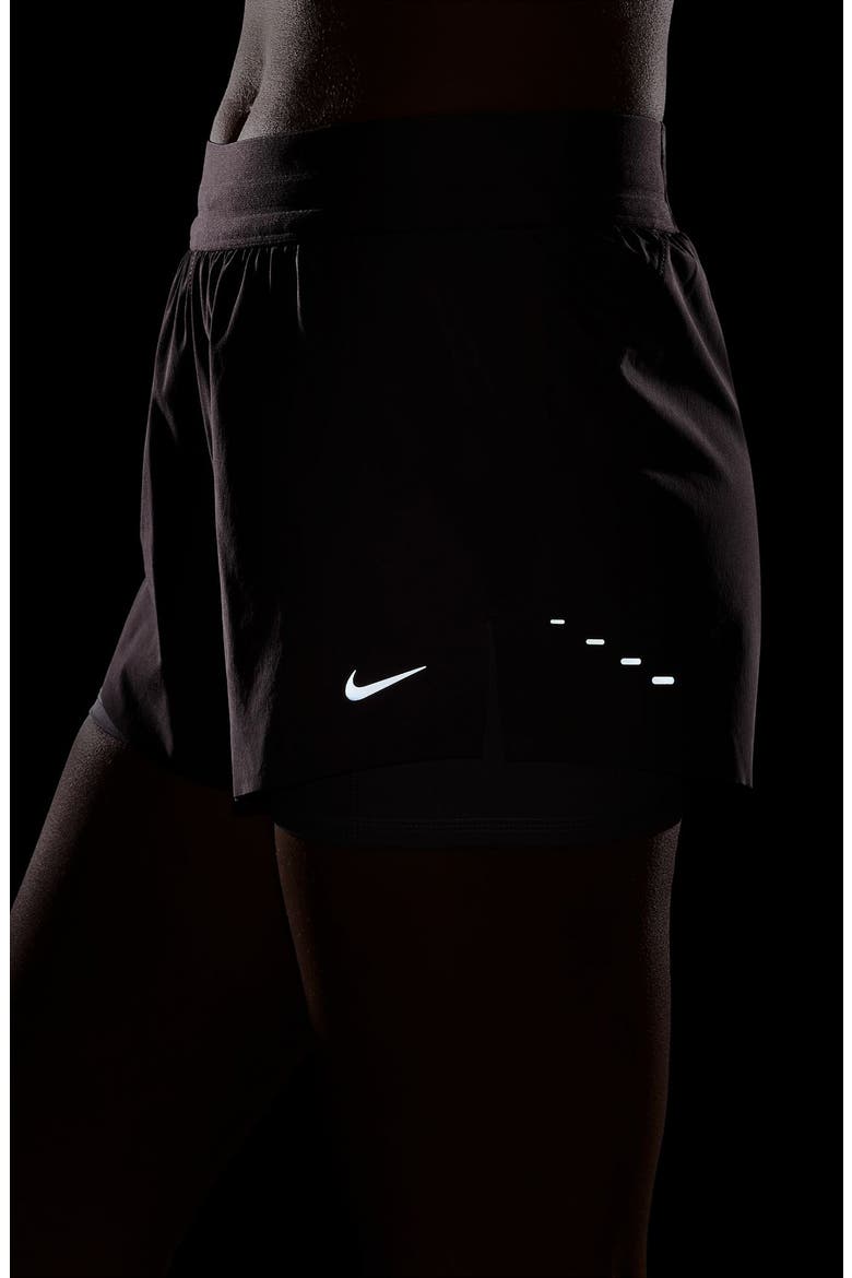 Swift Dri-FIT Mid-Rise 2-in-1 Running Shorts, Alternate, color, TATTOO/ LIGHT VIOLET