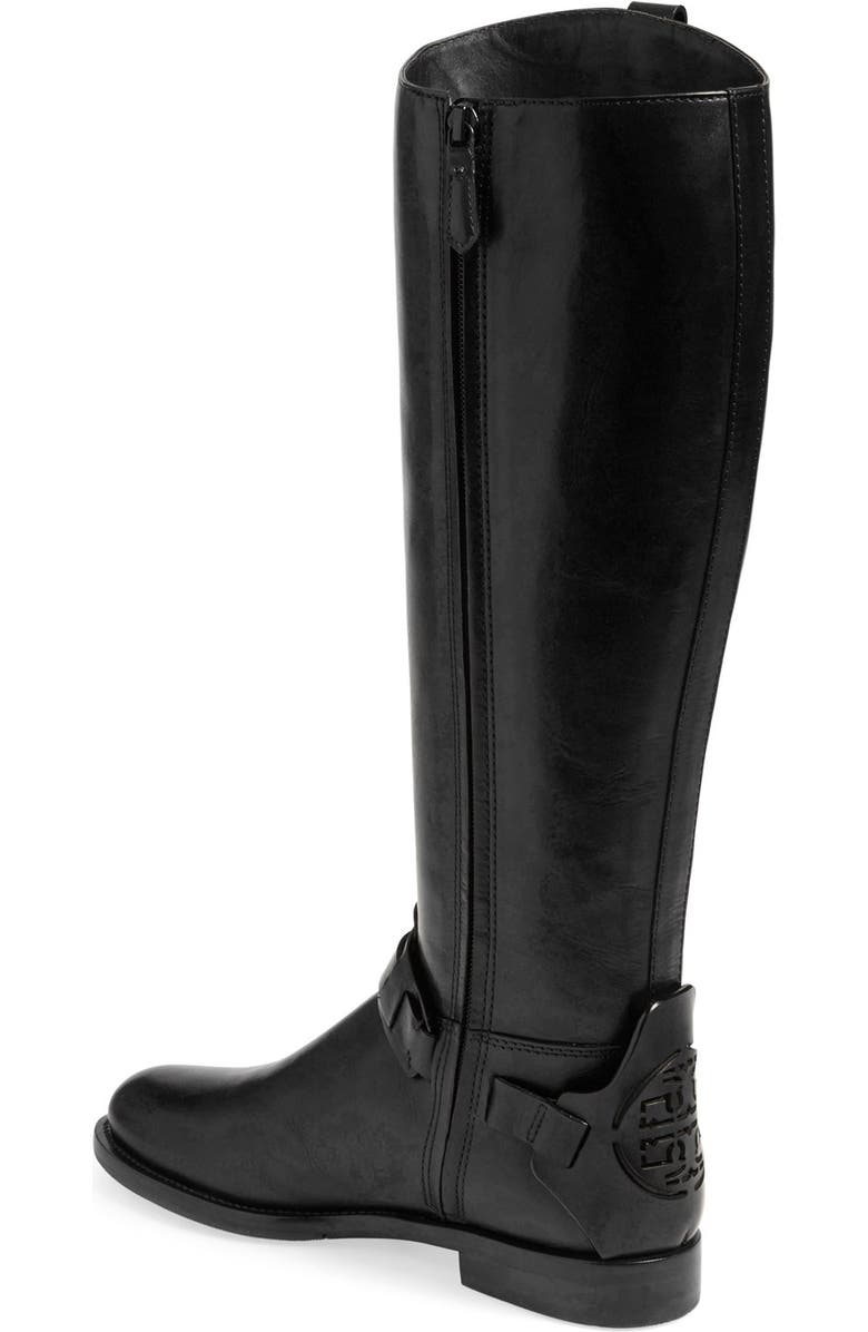 Tory Burch 'Derby' Leather Riding Boot, Alternate, color,