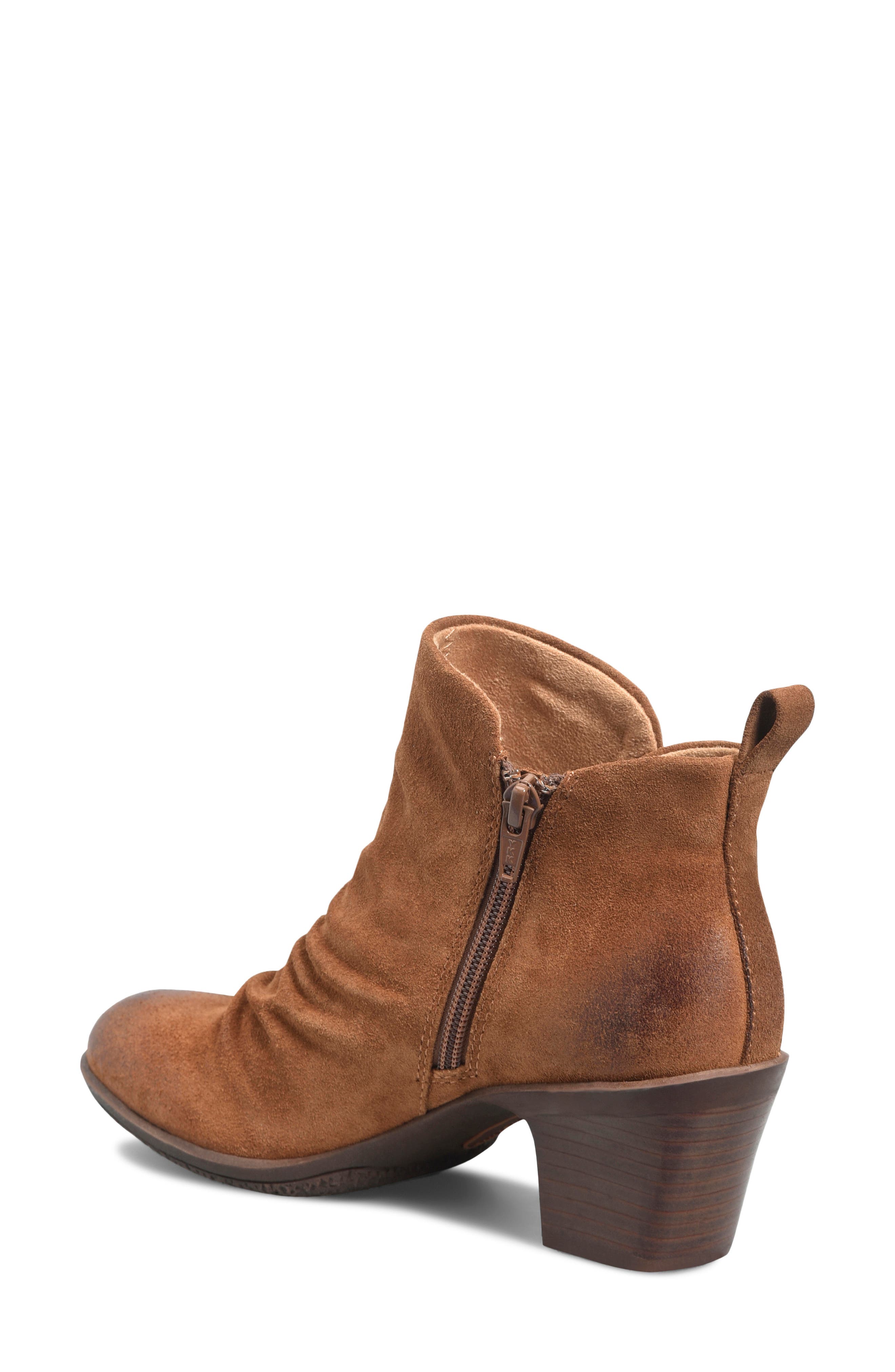 Comfortiva Brandy Water Resistant Bootie, Alternate, color, Havana Brown