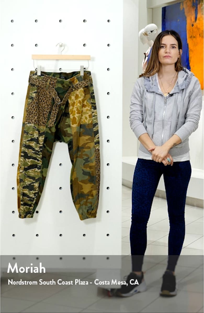 Mixed Print Paperbag Pants, sales video thumbnail
