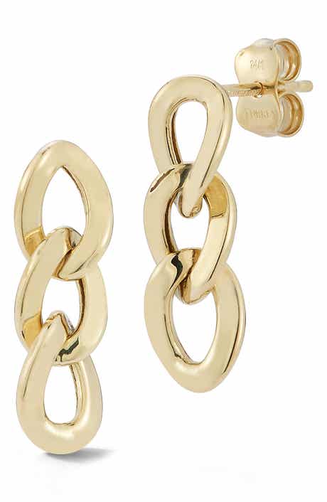 Ember Fine Jewelry 14K Curb Link Drop Earrings