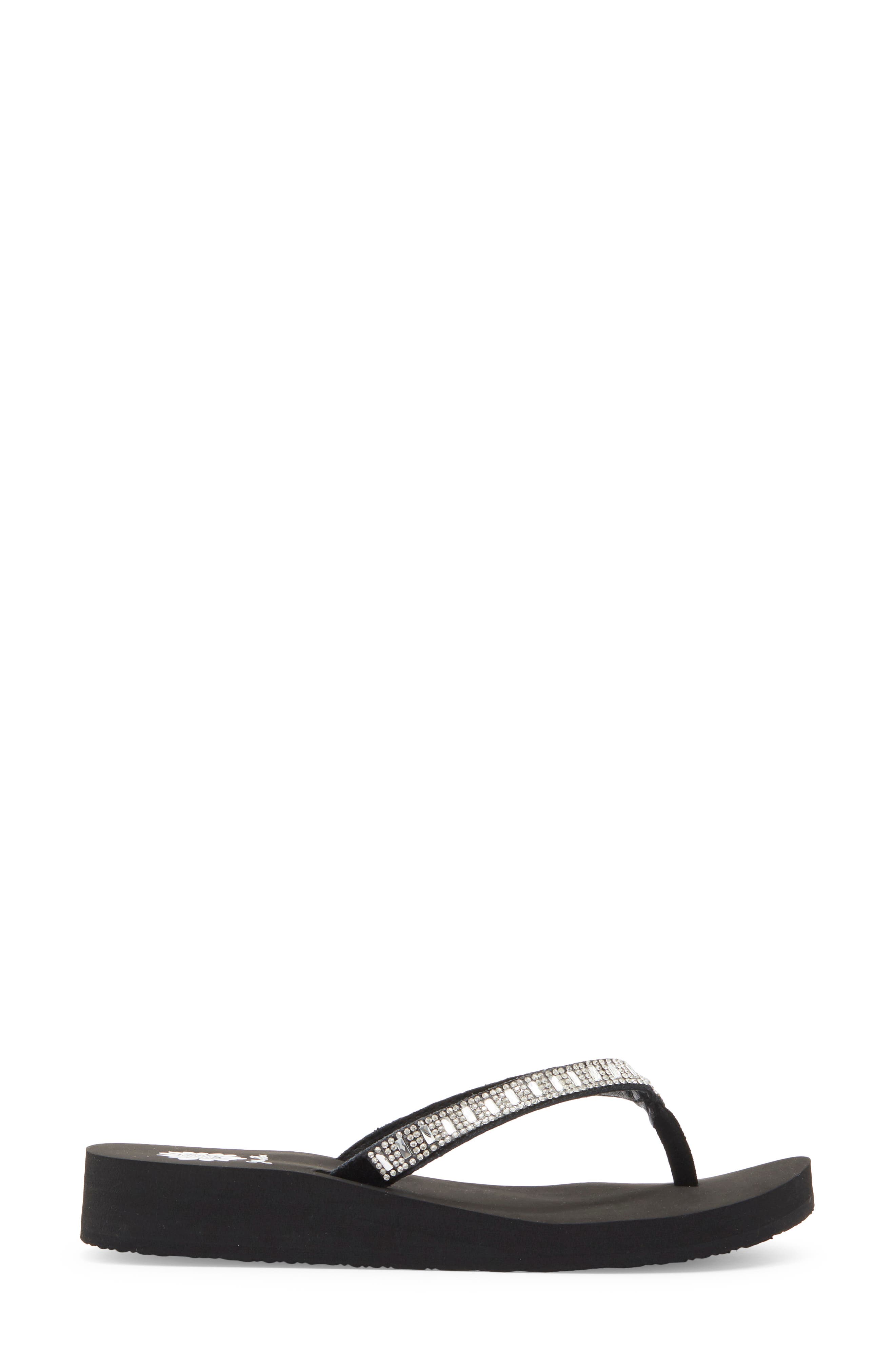 Zemily Embellished Flip Flop, Alternate, color, CLEAR