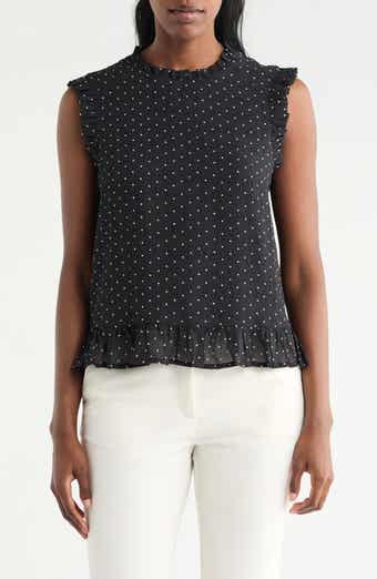 Pleione Ruffle Shell Top