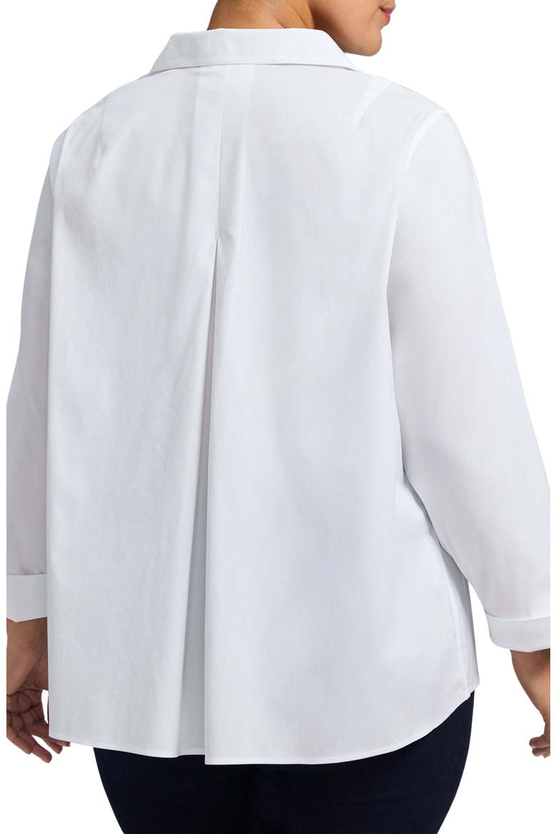 Agnes Non-Iron Long Sleeve Blouse, Alternate, color, WHITE