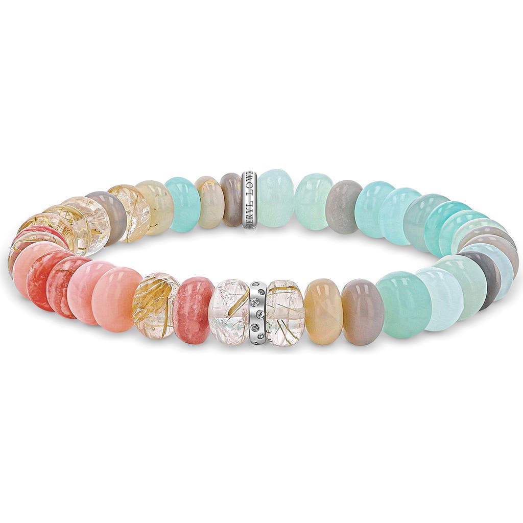 Sheryl Lowe Multi Color Light Opal Bead Bracelet