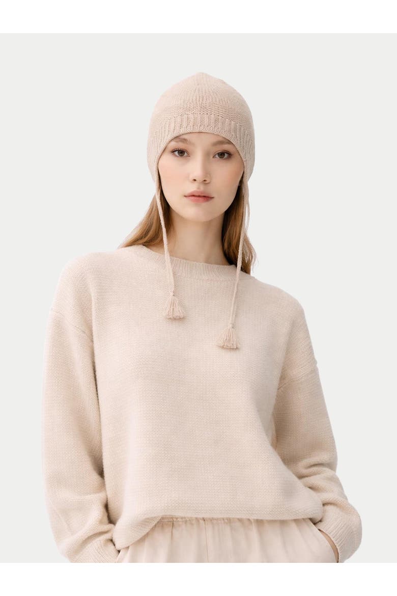 Ultimate Warmth Knit Tie Hat, Alternate, color, beige