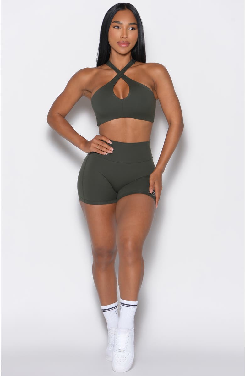 Bombshell Sportswear Smooth Shorts, Alternate, color, Deep Ivy