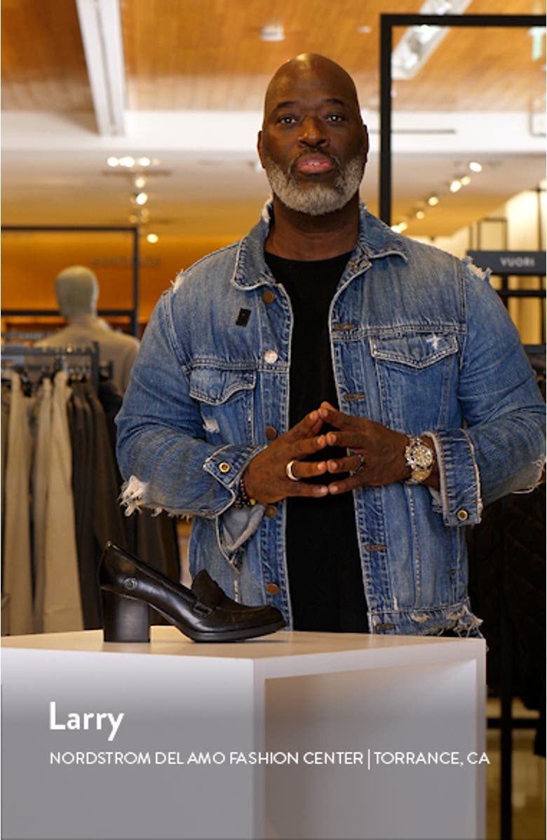 Holliston Block Heel Penny Loafer, sales video thumbnail