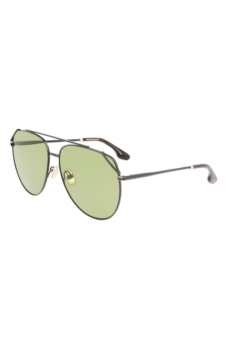 Victoria Beckham 61mm Aviator Sunglasses, Alternate, color, 