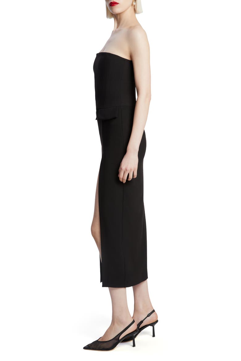 Nikki Strapless Sheath Dress, Alternate, color, BLACK