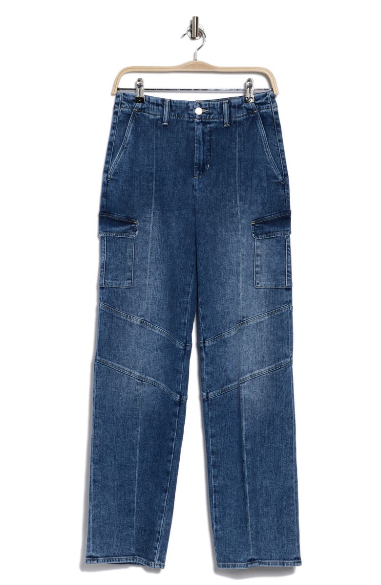 L'AGENCE Brooklyn High Waist Utility Wide Leg Jeans, Alternate, color, 