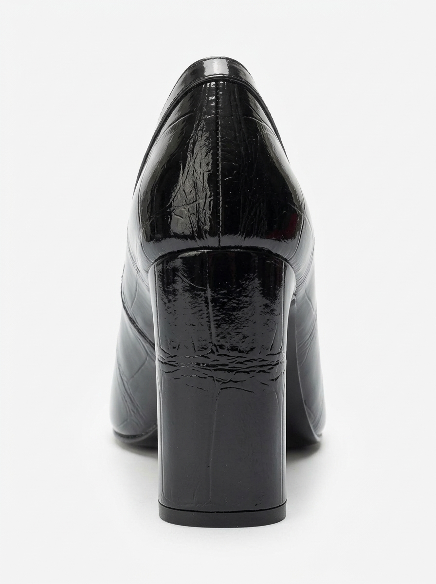 Nore Block Heel Square Toe Pump, Alternate, color, Black Print