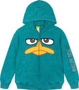 Disney Phineas and Ferb Perry the Platypus Fleece Zip-Up Hoodie