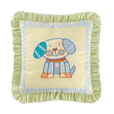 Lil Wonder Dog Quilted Accent Pillow 14" x 14"