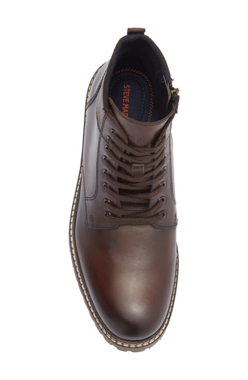 Steve Madden Scotch Lug Sole Boot In Brown