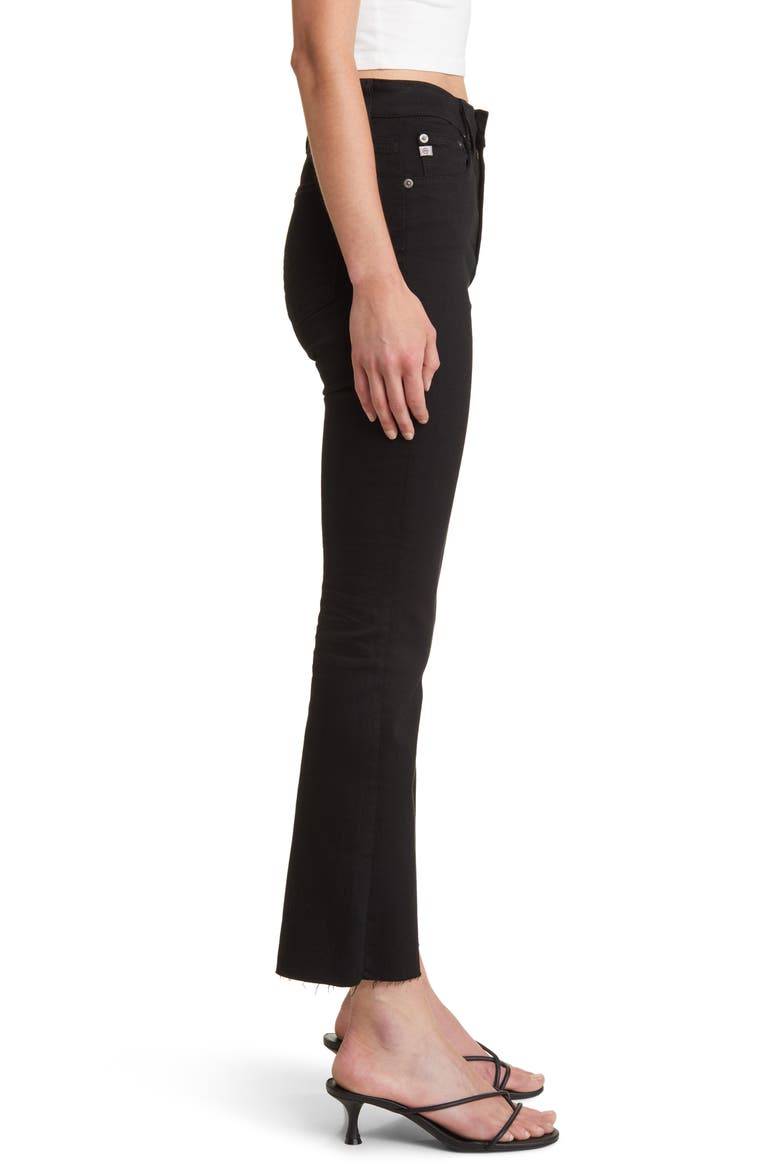 Farrah Raw Hem High Waist Ankle Bootcut Jeans, Alternate, color, 1 YEAR COVERT
