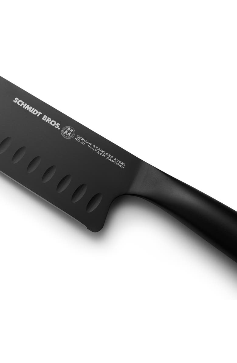 Schmidt Brothers Cutlery Jet Black 7-Piece Knife Block Set, Alternate, color, Black