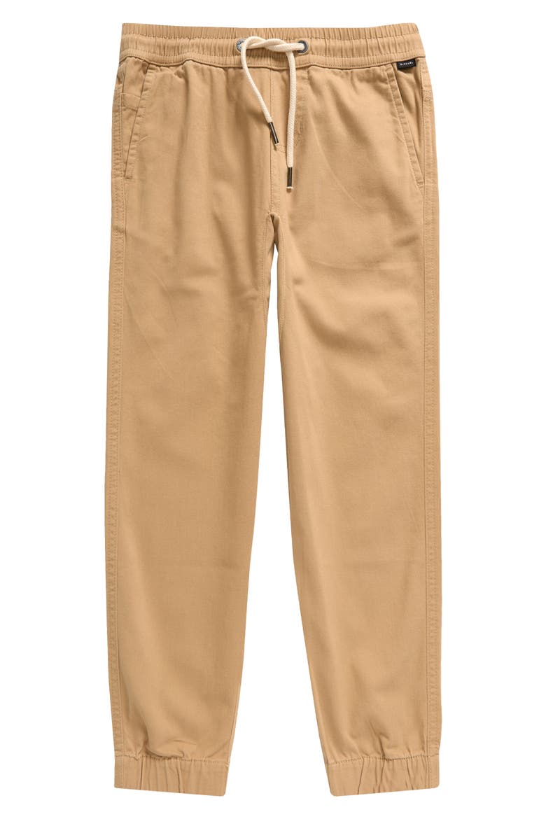 Kids' Epic Stretch Twill Joggers, Main, color, KHAKI