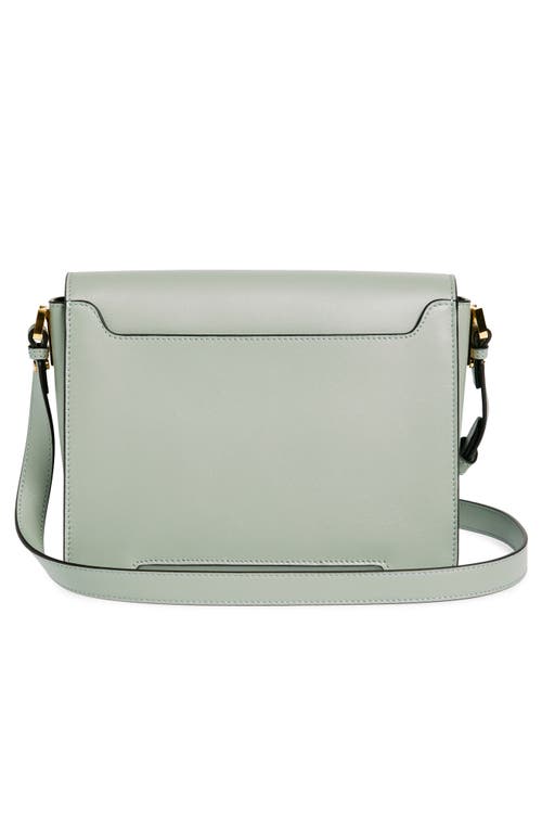 Marni Medium Trunkaroo Leather Shoulder Bag In Light/grey