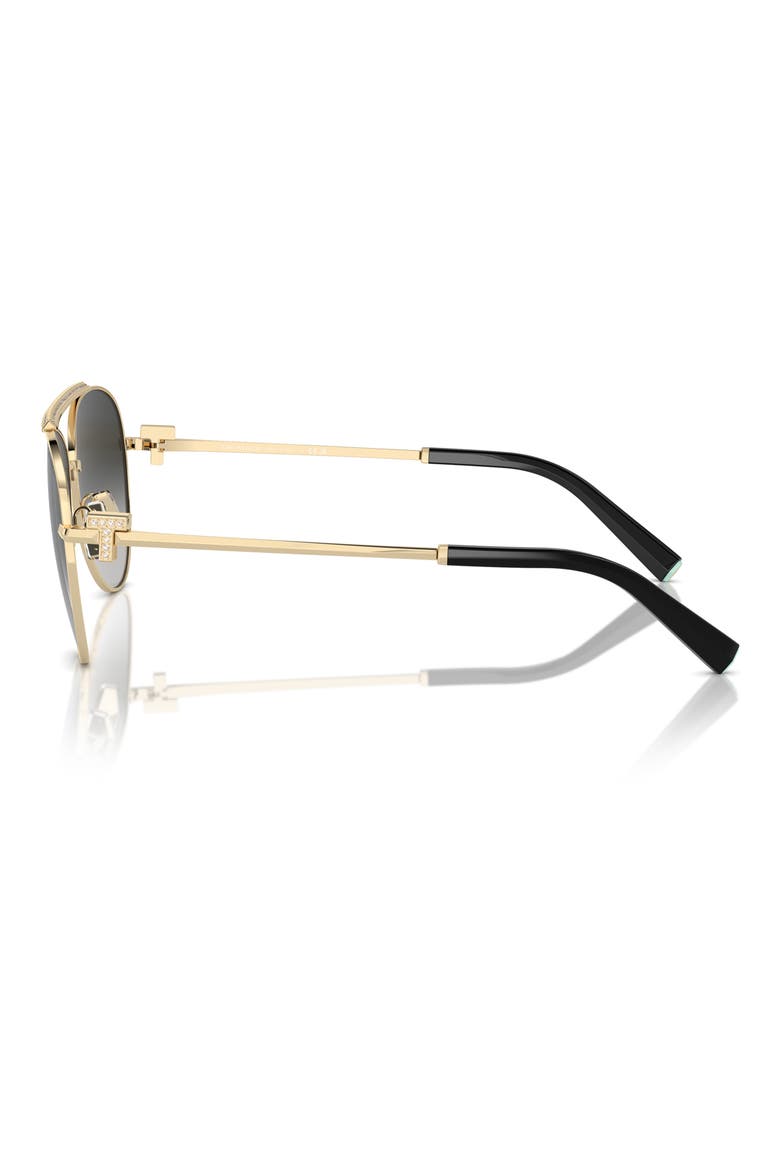 59mm Gradient Pilot Sunglasses, Alternate, color, PALE GOLD