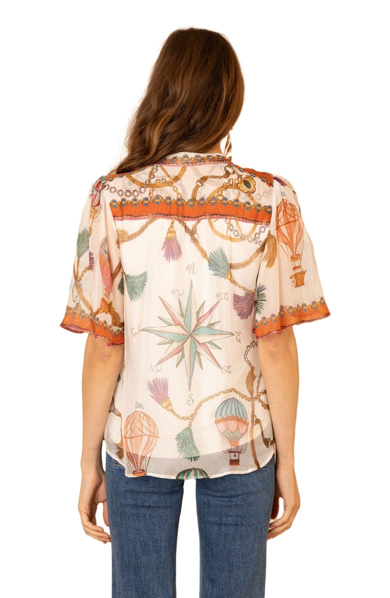 Hale Bob Hana Chiffon Top, Alternate, color, 