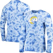 New Era Men's New Era Royal Los Angeles Rams Tie-Dye Long Sleeve T-Shirt