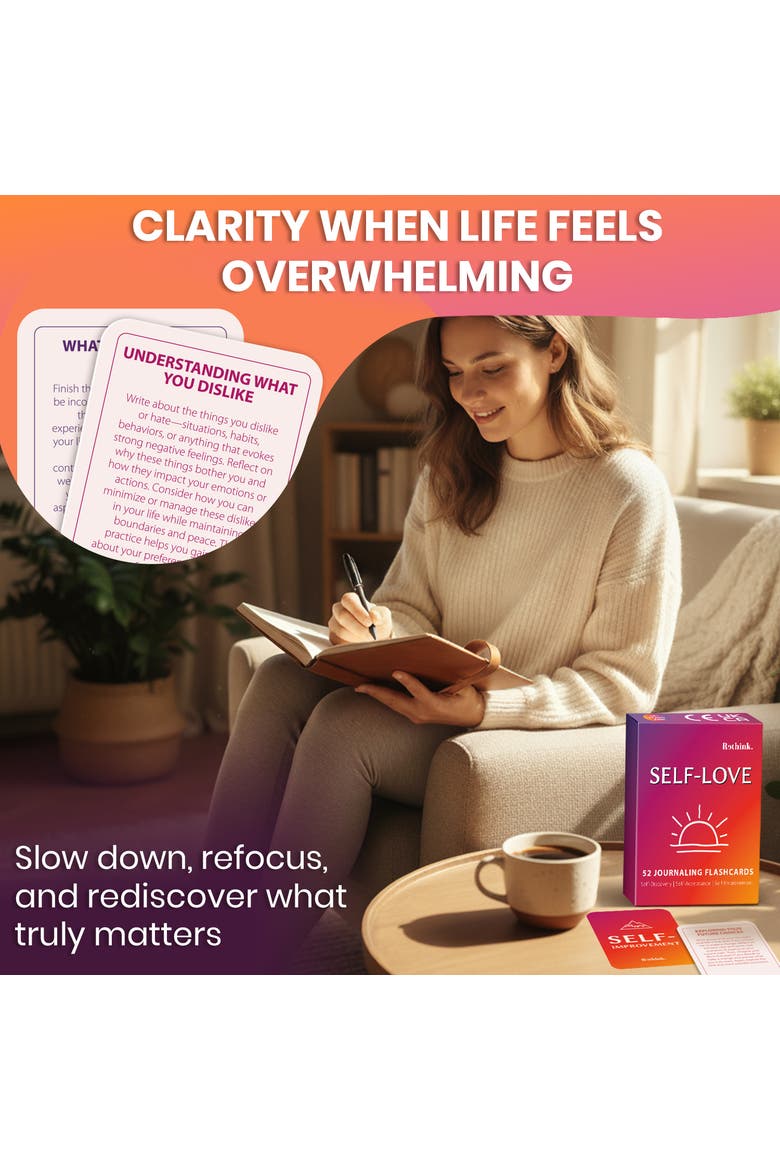 Affirmation, Mindfulness and Meditation Card Set, Alternate, color, Self love