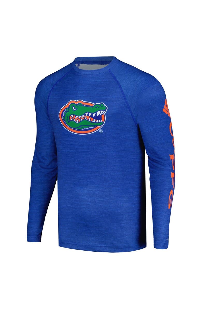 Columbia Men's Columbia Royal Florida Gators PFG Terminal Tackle Omni-Shade Raglan Long Sleeve T-Shirt, Alternate, color, Royal