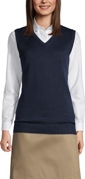 Lands' End School Uniform  Cotton Modal Sweater Vest
