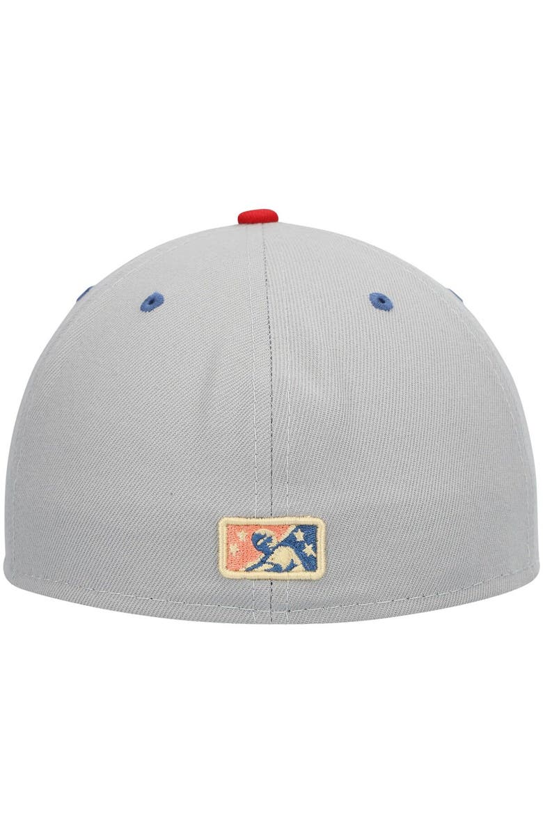 New Era Men's New Era Gray Clearwater Threshers Alternate Authentic Collection 59FIFTY Fitted Hat, Alternate, color, 