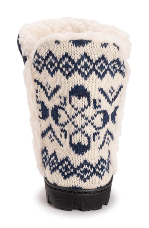 Muk Luks Cheyenne Indoor/outdoor Slipper In Blue