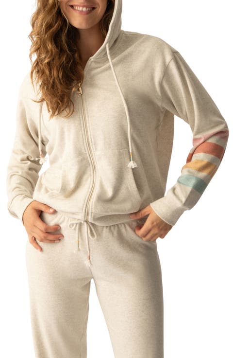 Sunshine Mind Zip Front Hoodie