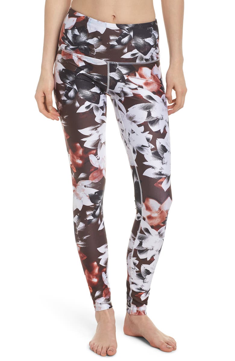 Zella Print Slick High Waist Leggings, Main, color,