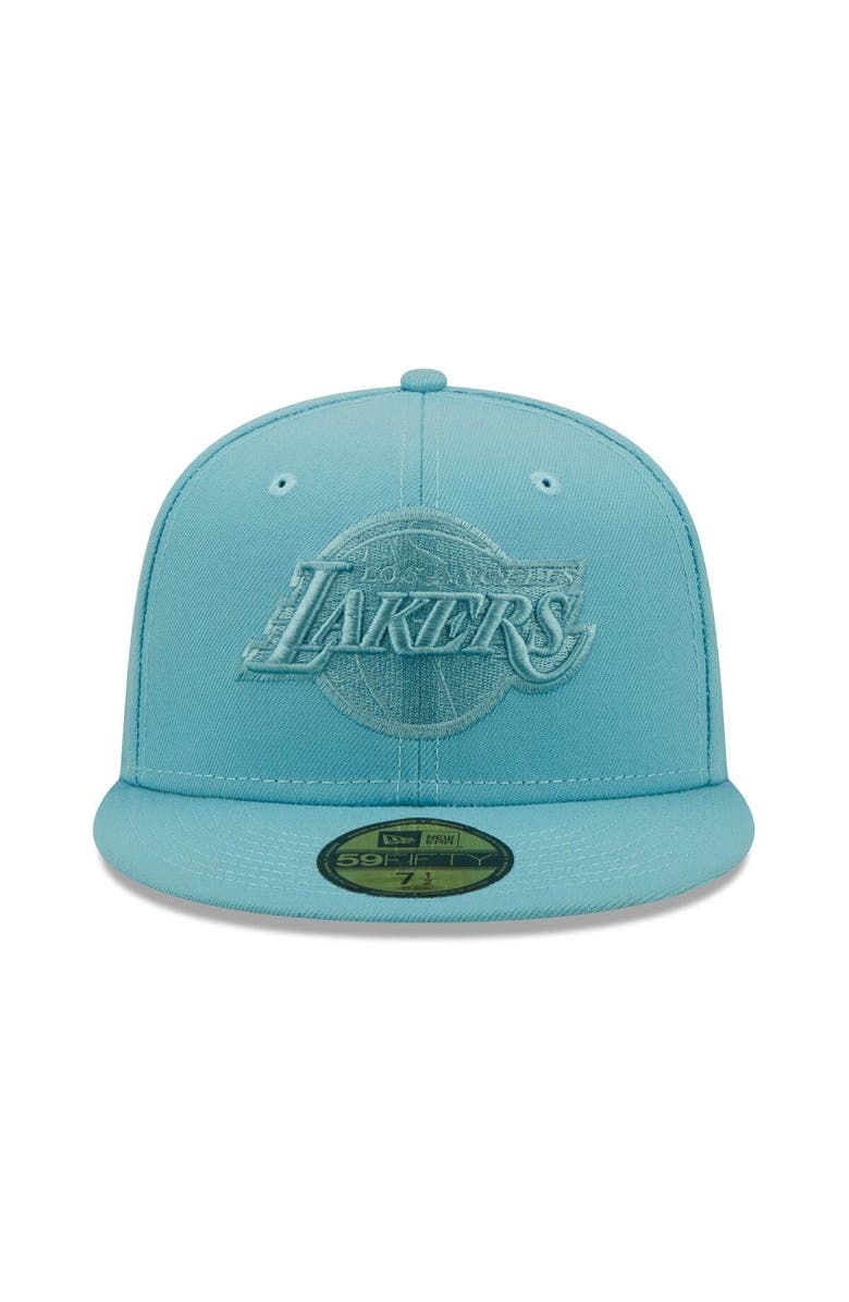 New Era Men's New Era Blue Los Angeles Lakers Color Pack Foam 59FIFTY Fitted Hat, Alternate, color,