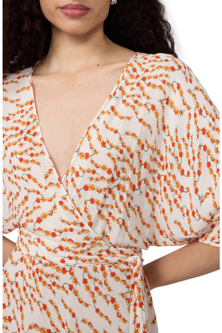 Bonnie Print Faux Wrap Minidress, Alternate, color, MIRAGE DITSY