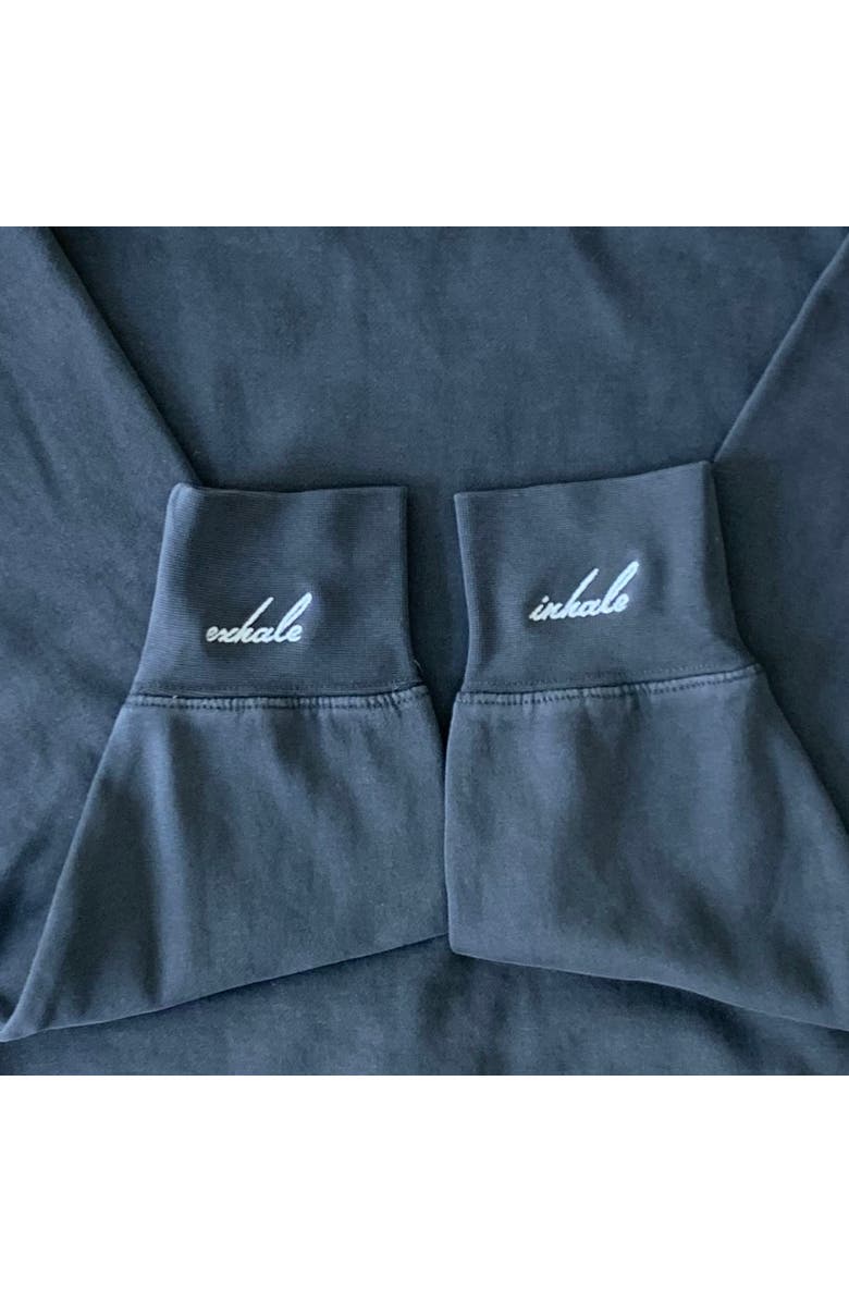 Conscious Ink Inhale/Exhale Manifest Sweatshirt + Ink, Alternate, color, Black