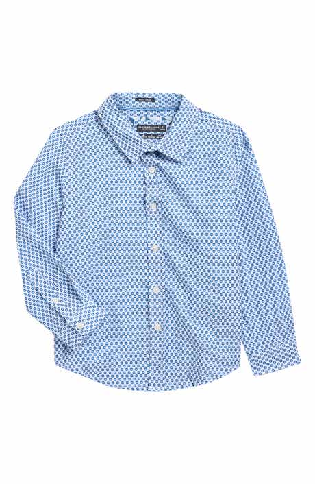 DENIM AND FLOWER Kids' Floral Long Sleeve Button-Up Shirt