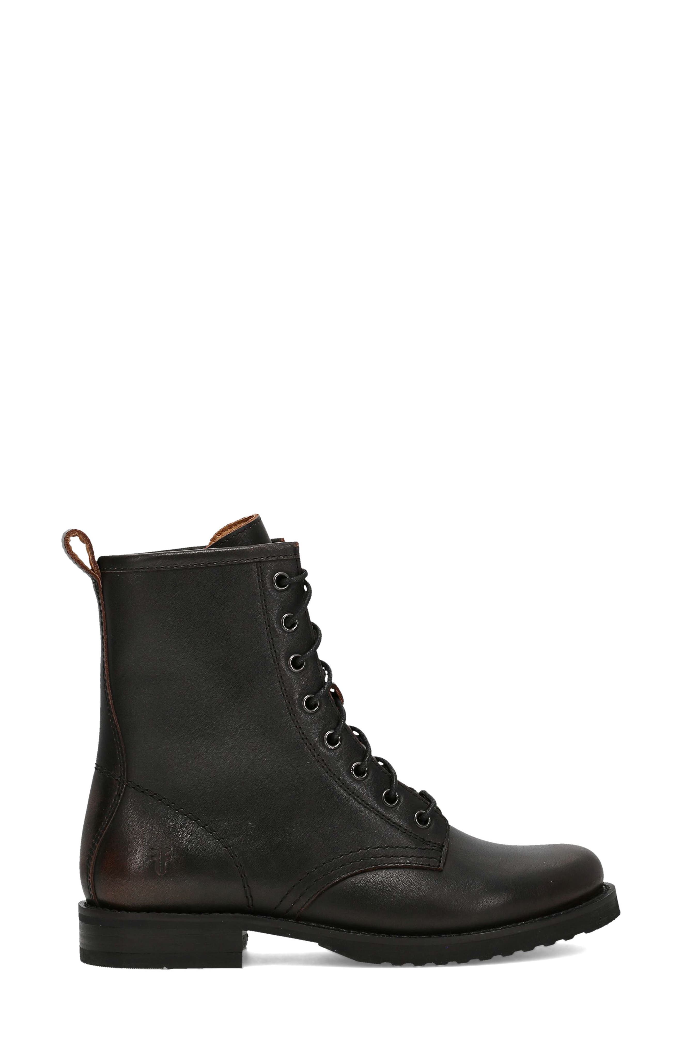 Veronica Flex Combat Boot, Alternate, color, ANTIQUE BROWN