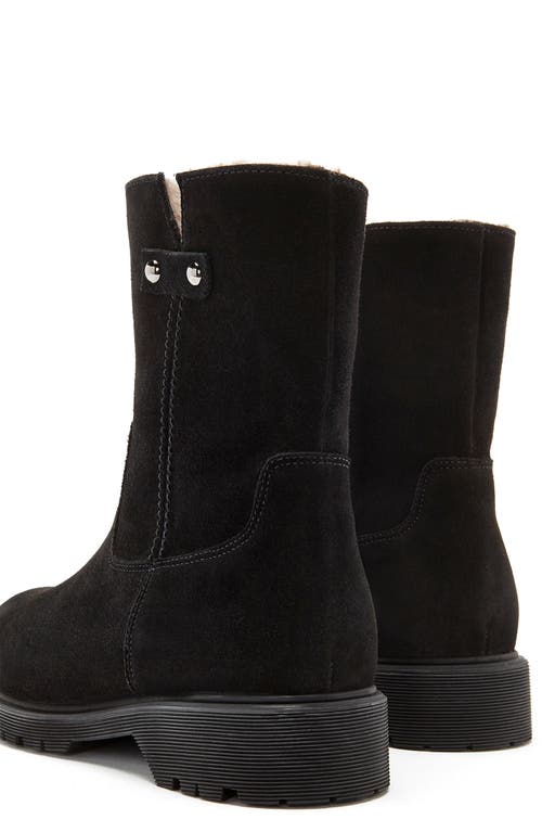 La Canadienne Hogan Waterproof Genuine Shearling Lined Boot In Black