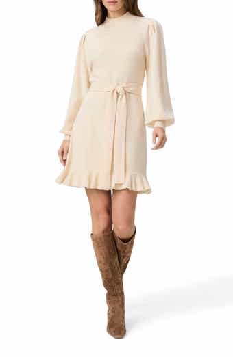 PAIGE Julita Long Sleeve Wool Blend Sweater Dress