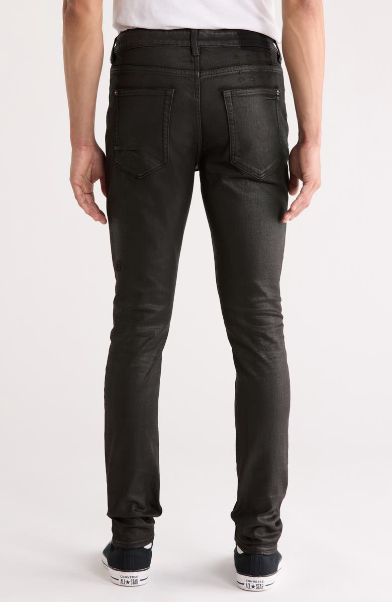 Ksubi Van Winkle Main Stage Coated Skinny Jeans, Alternate, color, Black