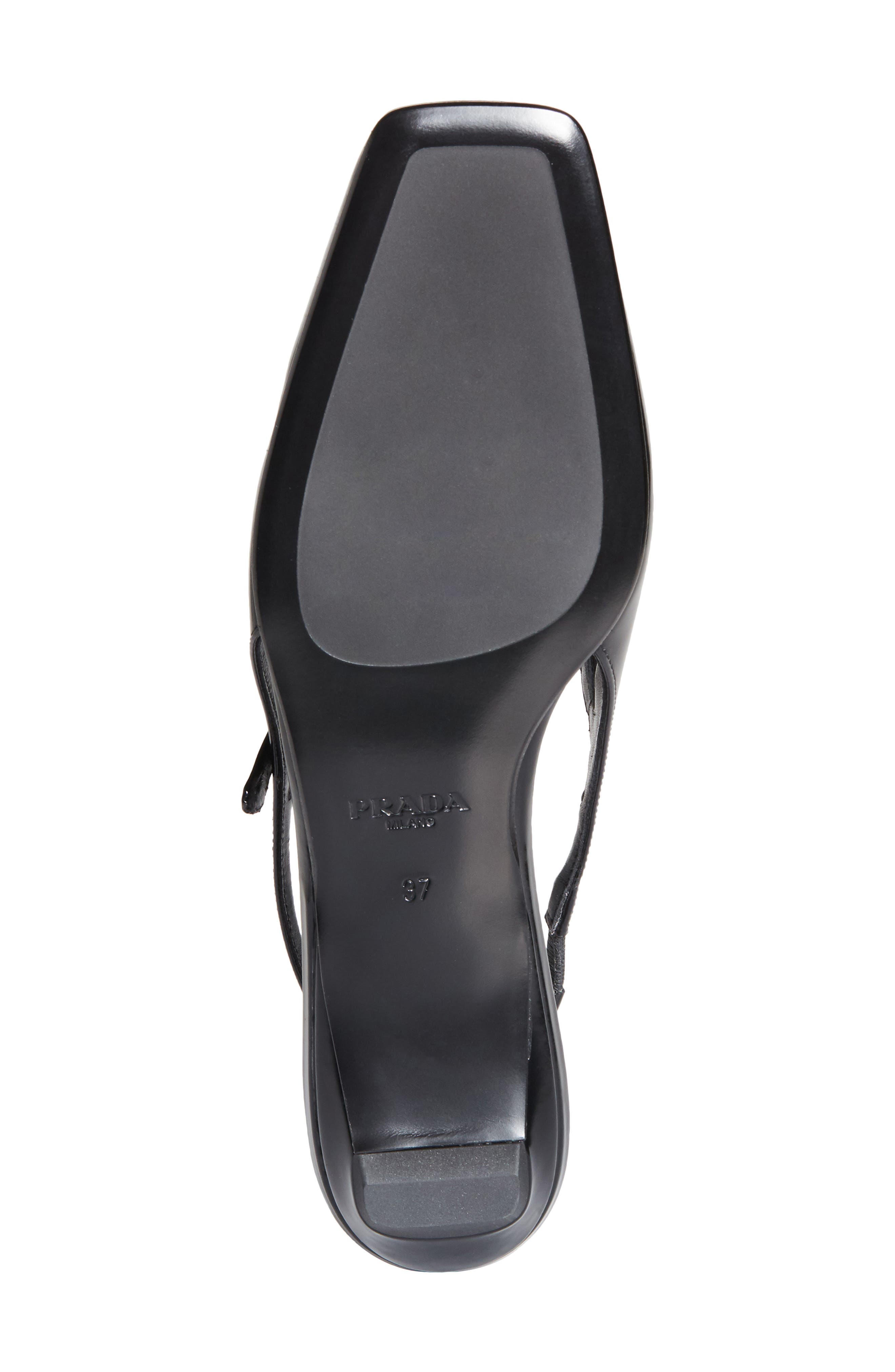Prada Modellerie Square Toe Slingback, Alternate, color, 