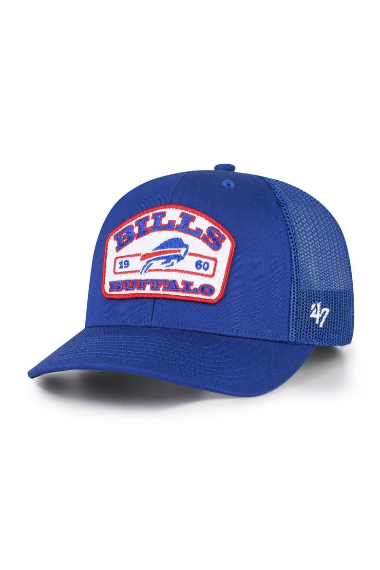Men's '47 Royal Buffalo Bills  Roadway Adjustable Trucker Hat, Main, color, Royal