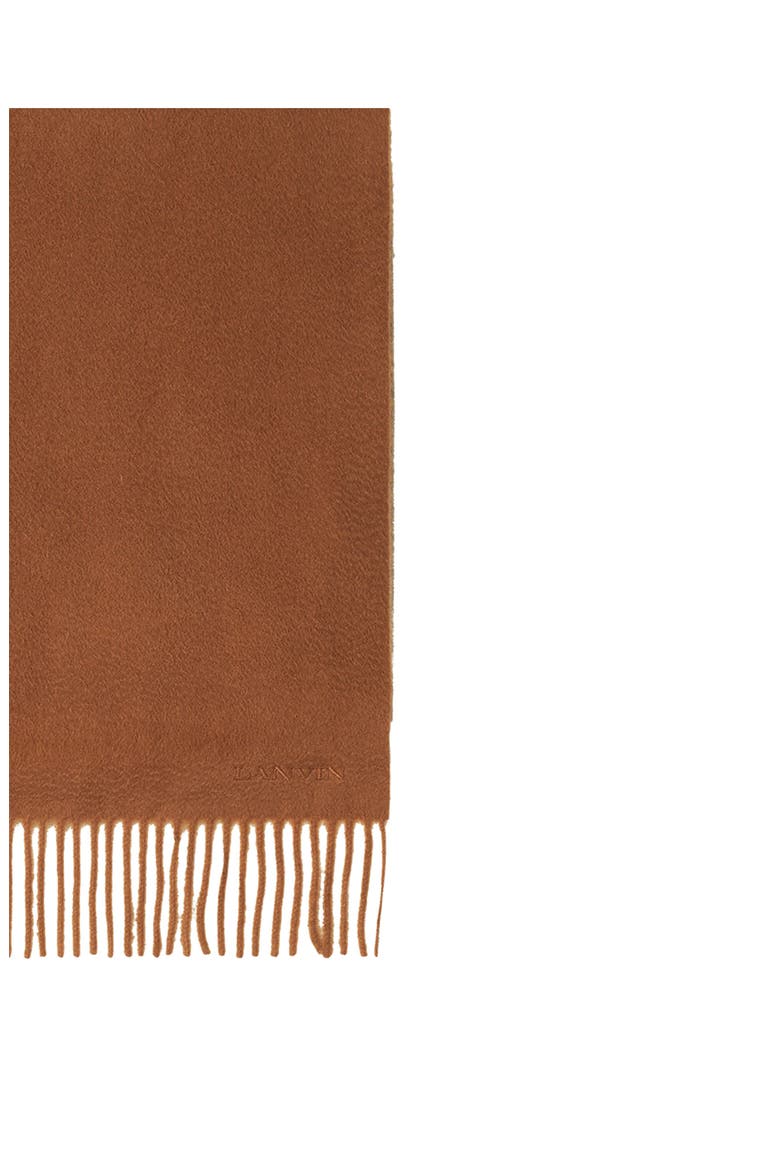 Two-Tone Cashmere Scarf, Alternate, color, Beige/Camel