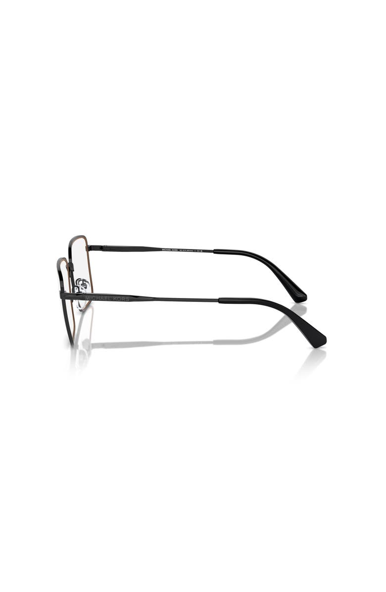 Michael Kors 56mm Rectangle optical glasses, Alternate, color, Black