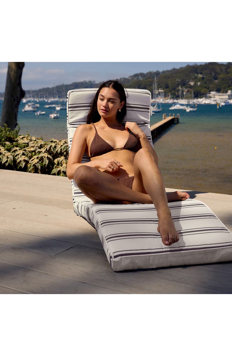 Sunnylife The Lounger Chair Charcoal Stripe, Adjustable Seat, Waterresistant, Alternate, color, 