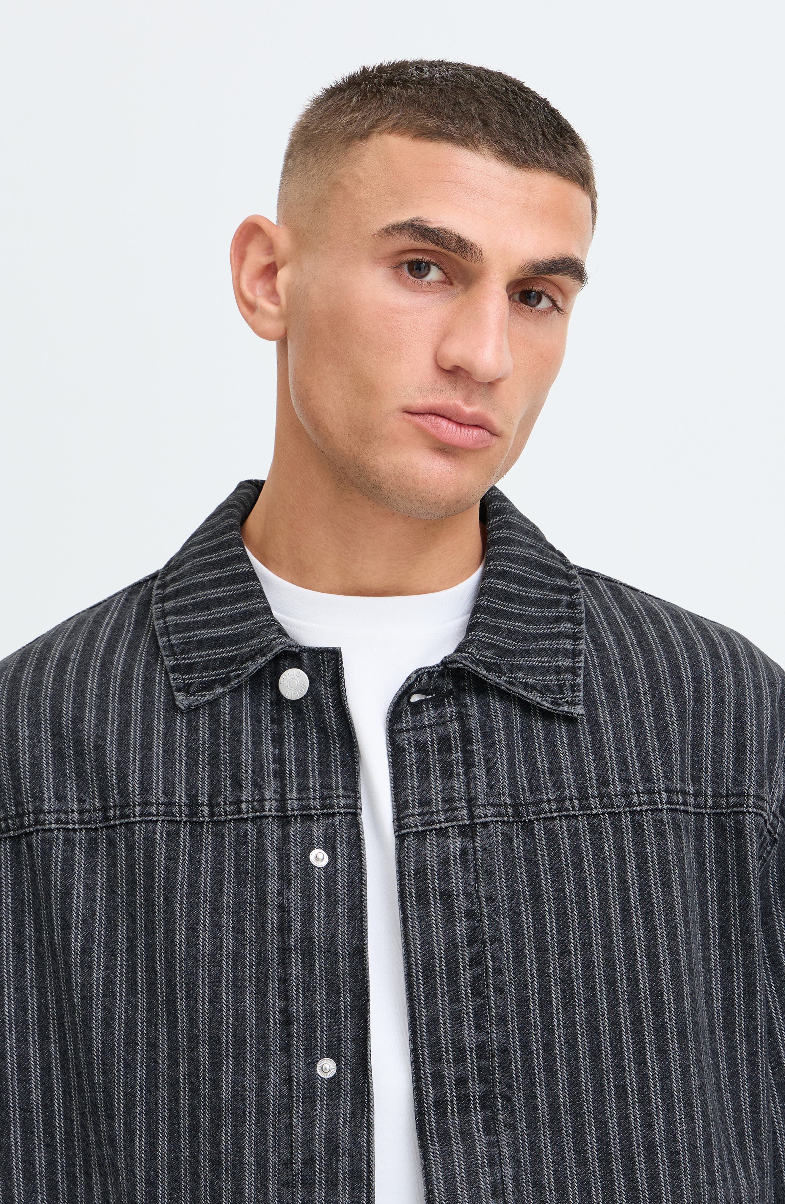 !SOLID Striped Utility Jacket (Men) | Nordstrom